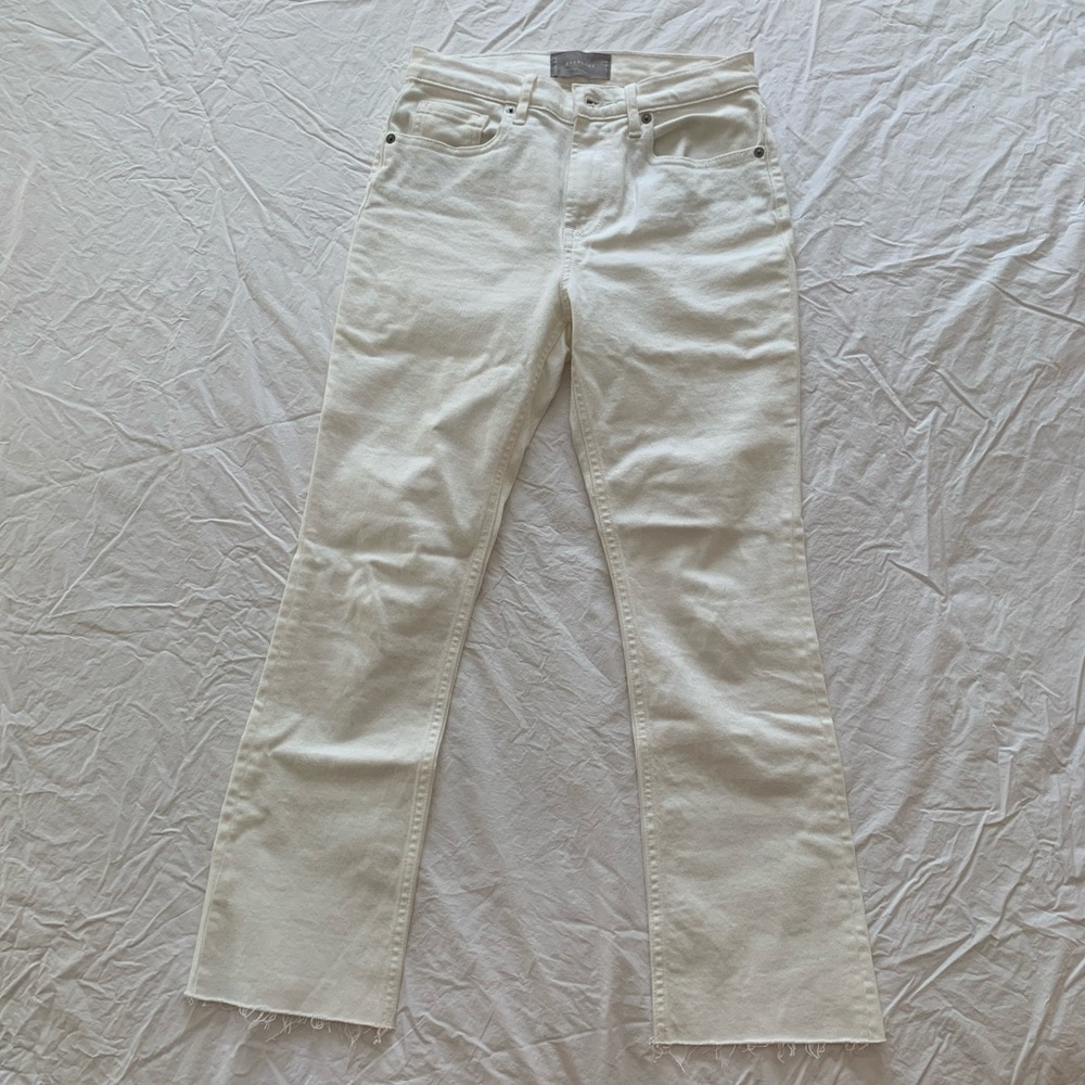 Everlane Kick Crop // size 26 // bone
